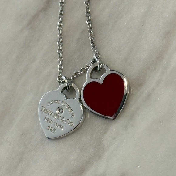 Tiffany & Co. Return to Tiffany Red Double Heart Tag Pendant - Picture 5 of 15